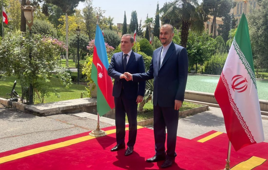 امیرعبداللهیان از وزیر خارجه آذربایجان استقبال کرد