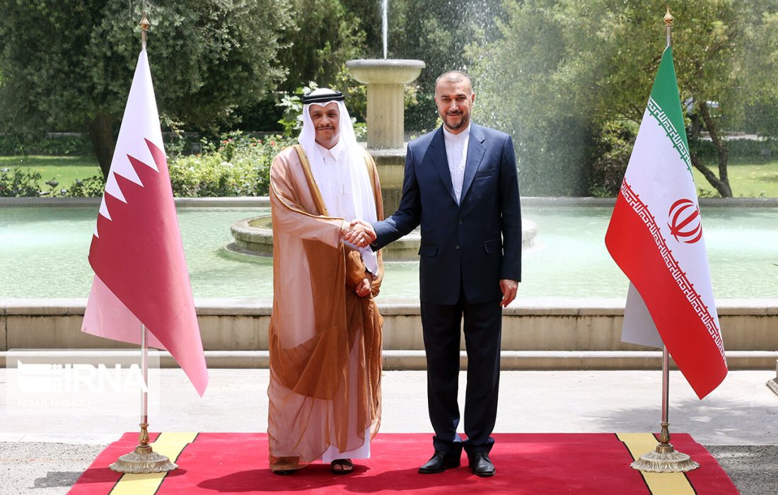 امیرعبداللهیان از وزیرخارجه قطر استقبال کرد