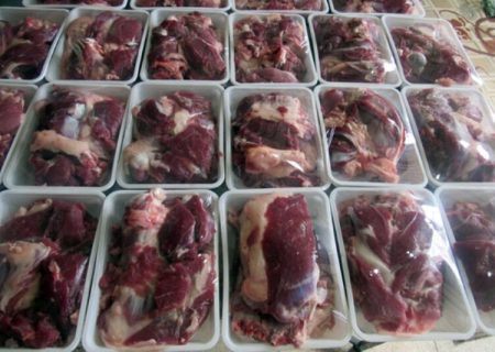 بیش از یکهزار بسته گوشت قربانی در گچساران توزیع شد