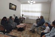 دیدار معاون رئیس‌ جمهور با خانواده جانباز ۷۰ درصد در بیرجند