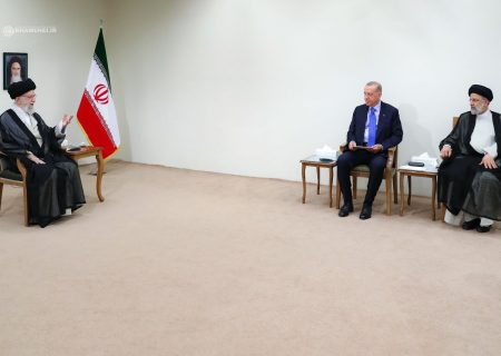 رییس جمهور ترکیه با رهبر معظم انقلاب دیدار کرد