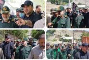 بازدید فرمانده کل سپاه از مناطق سیل‌زده فیروزکوه