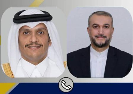 بررسی آخرین وضعیت مذاکرات لغو تحریم‌ها در تماس وزرای خارجه ایران و قطر