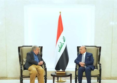 گوترش برای شرکت در اجلاس اتحادیه عرب وارد بغداد شد