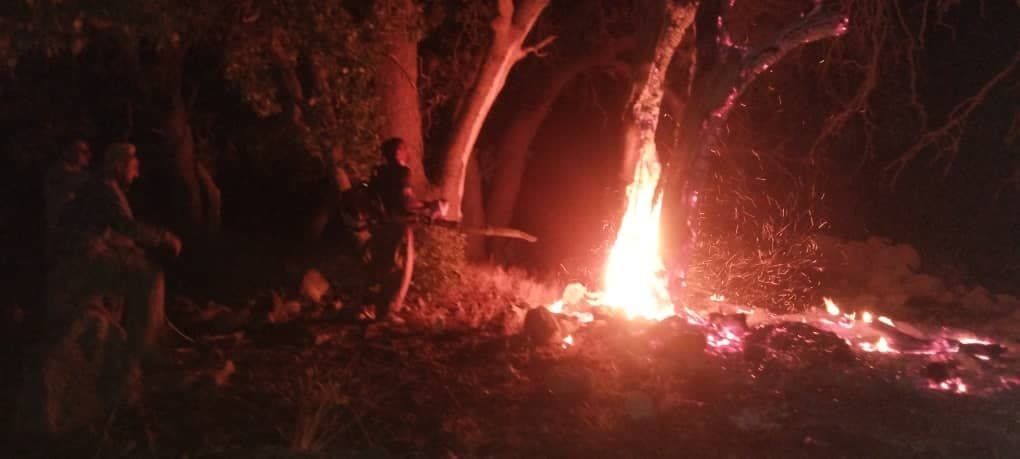 آتش‌سوزی در ارتفاعات منطقه حفاظت شده کوه” اشکر طسوج ” چرام کنترل شد