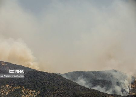 آتش‌سوزی در مراتع «دلی‌بجک» و «تنگ‌سریز» شهرستان بویراحمد